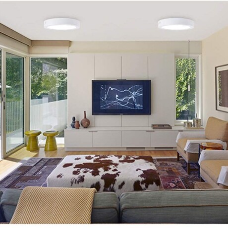 Panel LED 6W, de adosar, aplicar redondo BLANCO Cálido 3000K