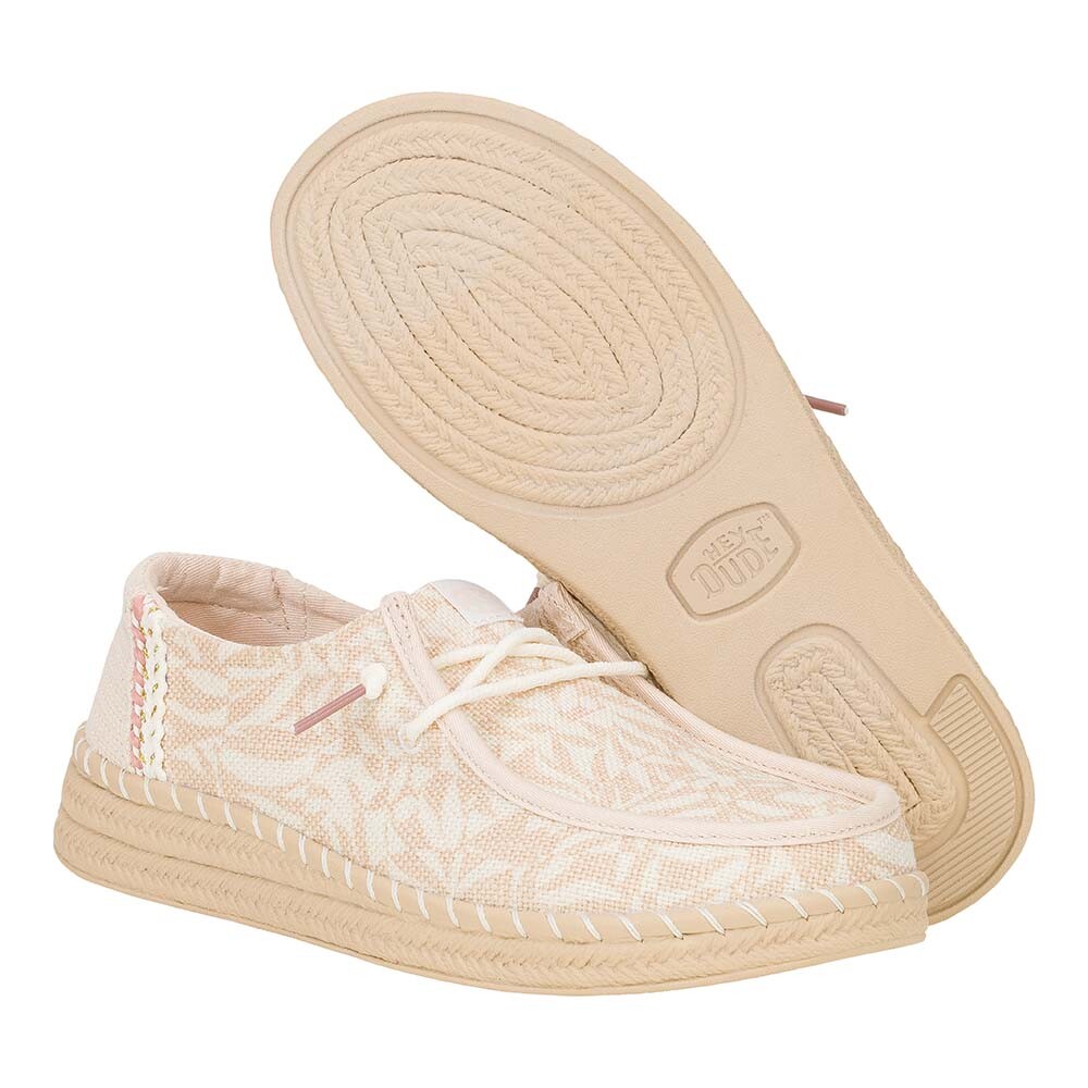 Wendy Espadrille Retro Palm - Mujer Pale Pink/White