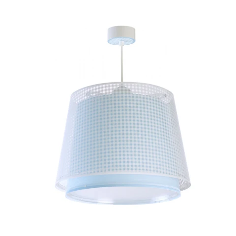 Lámpara colgante infantil VICHY BLUE cuadrillé DA0140