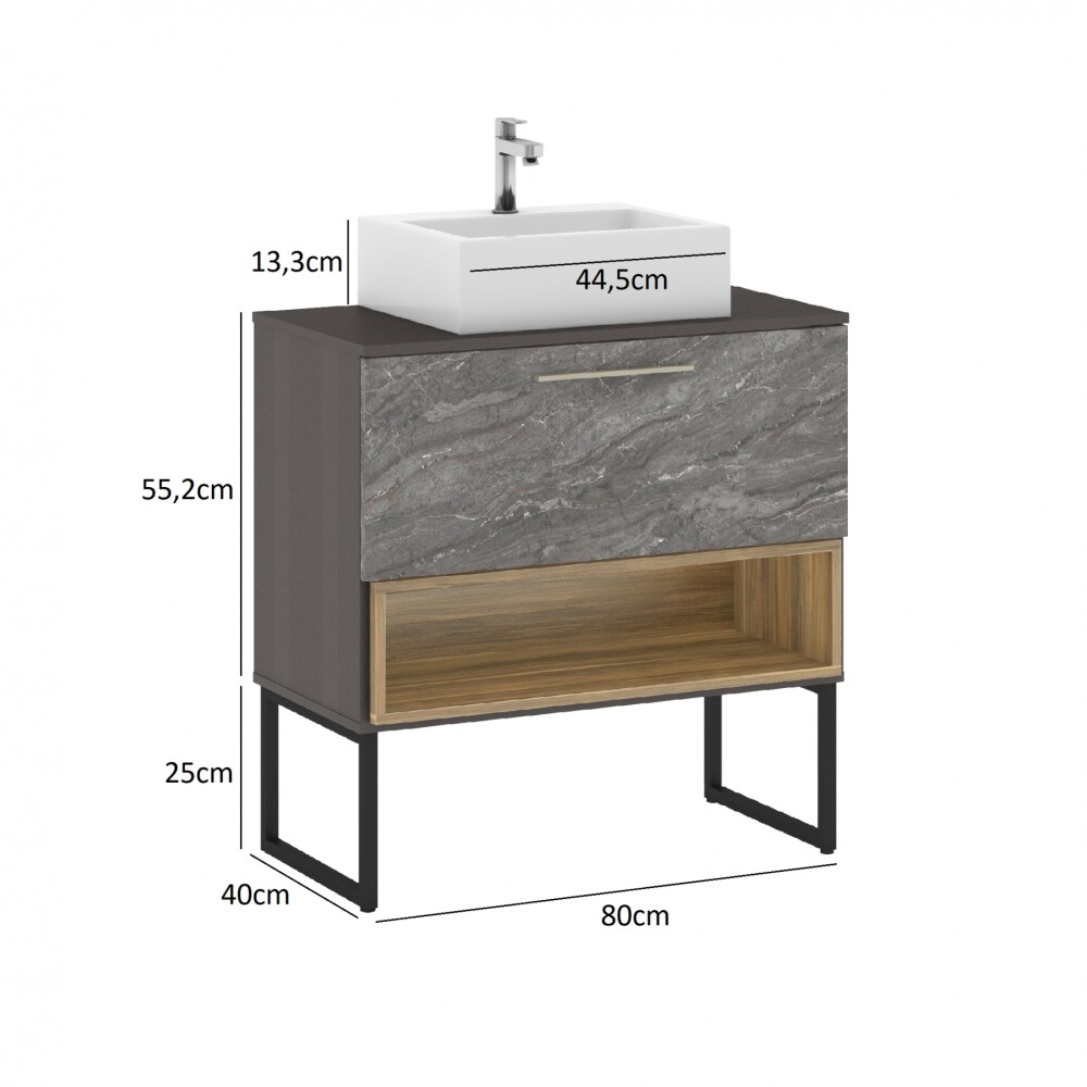 BALCON VICENZA 80cm CON PATAS Balcon Vicenza 80cm Con Patas