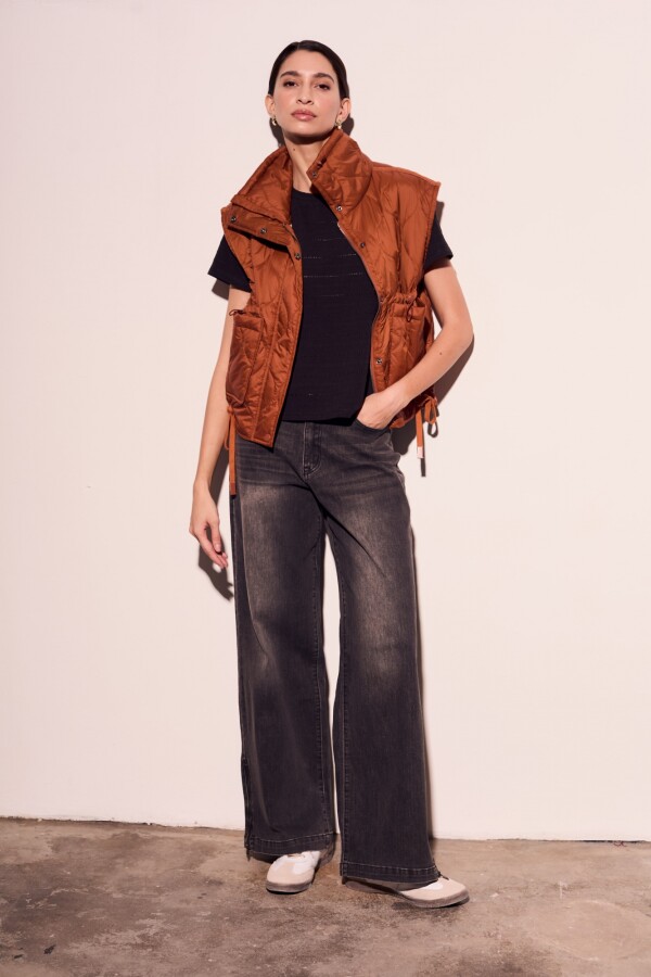 Chaleco Reversible Marron