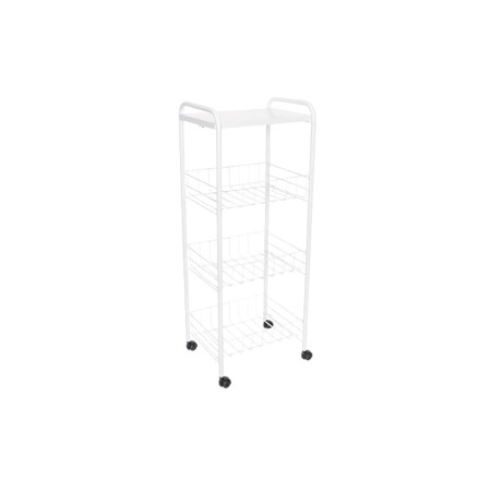 ESTANTE ORGANIZADOR FRUTERO 4 PISOS 41X23X82,5CM Blanco