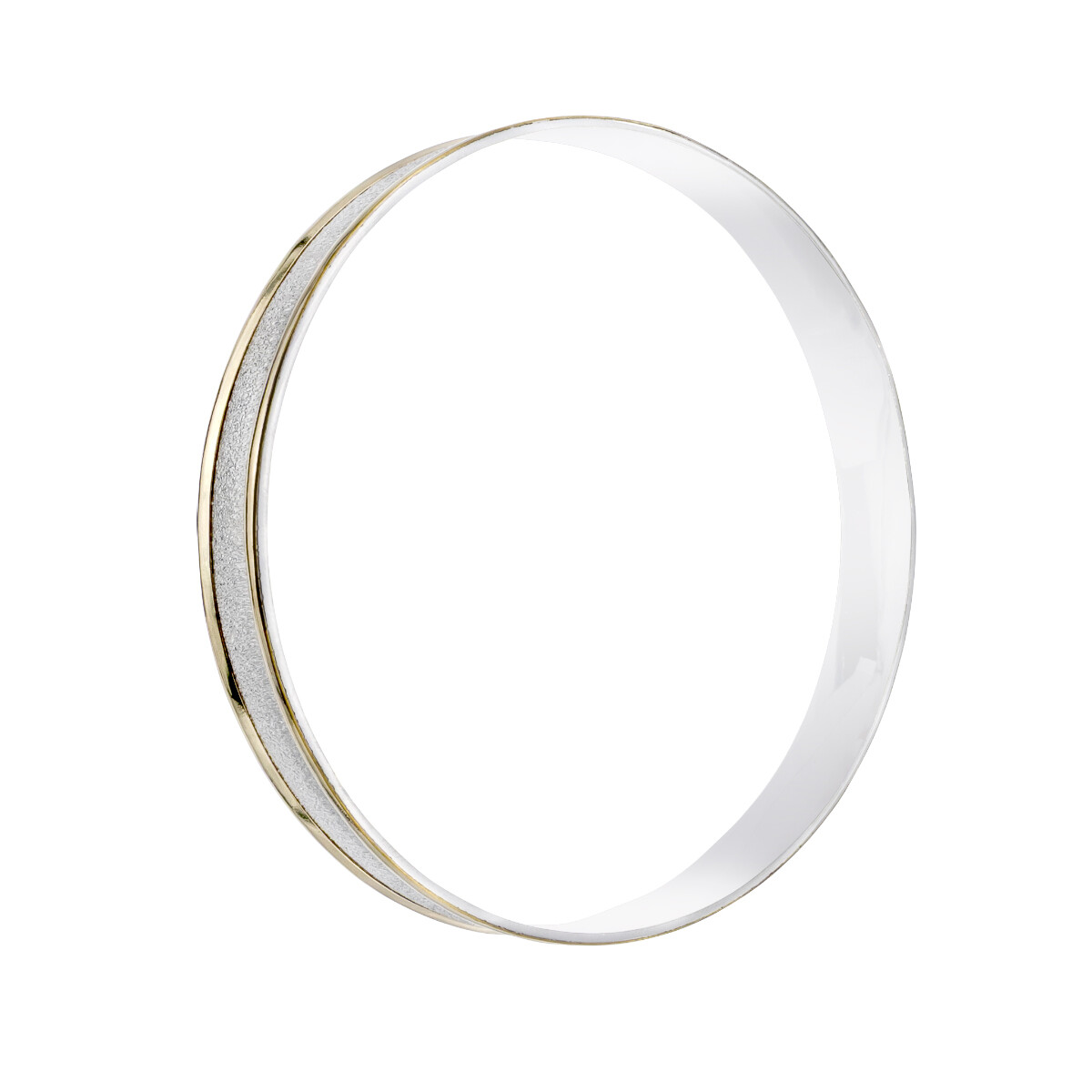 Esclava de plata 925 y double en oro 18 ktes. 
