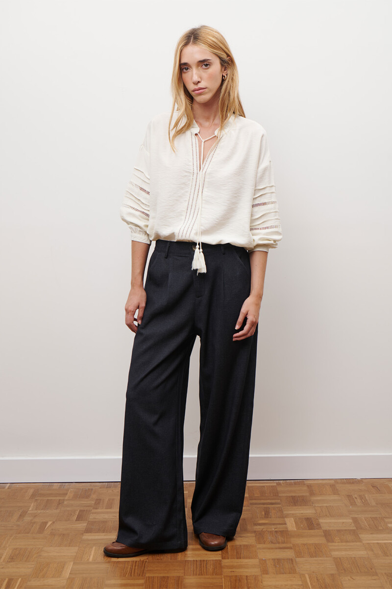 PANTALON JEAN TEXTIL NEGRO