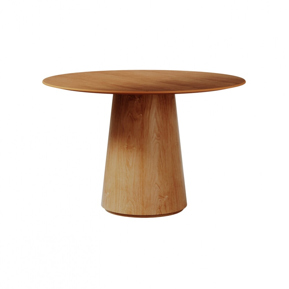 Mesa de Comedor Zara 1.2 Redonda - Línea Manhattan Marrón