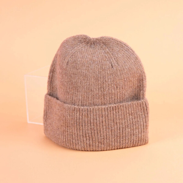 Gorro de lana marrón