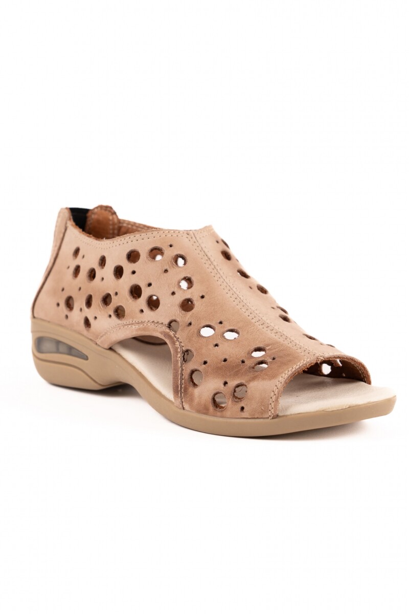 Sandalia circulo Taupe