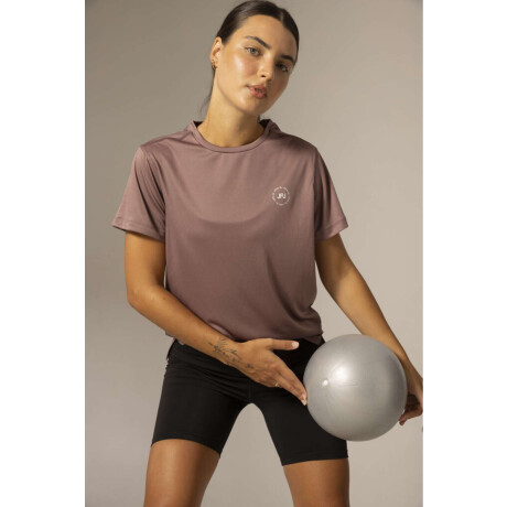 T shirt boxy Rosa antique