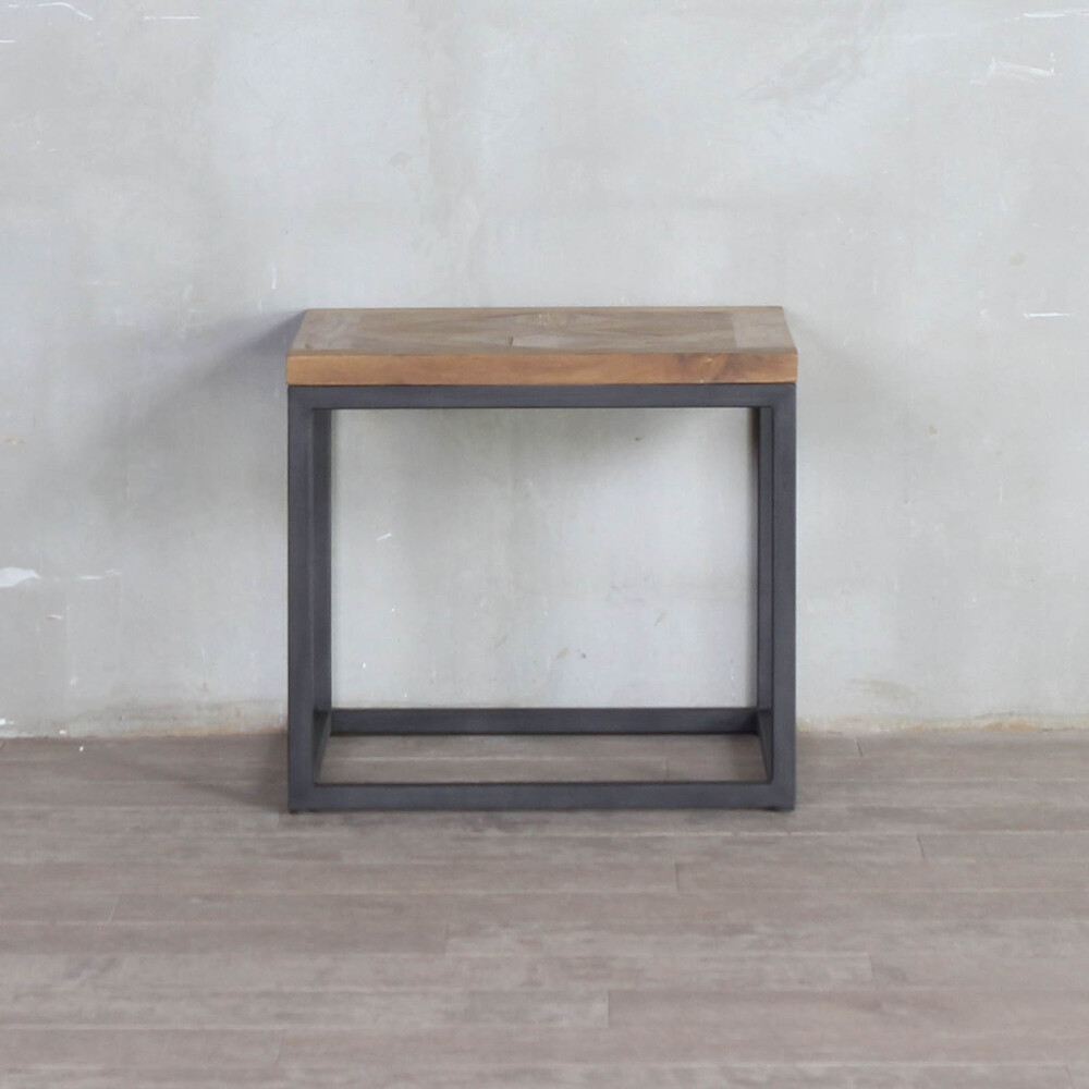 MESA LATERAL/ARRIME MADERA-Y-METAL NATURAL-BEIGE DOMINIQUE NATURAL