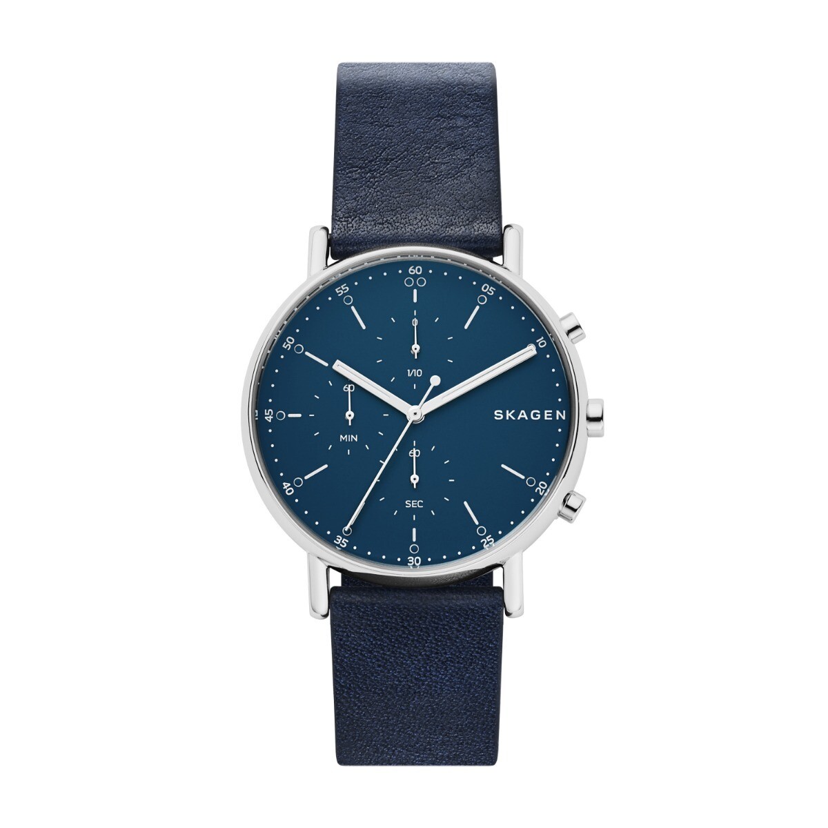 Reloj Skagen Clasico Cuero Azul 