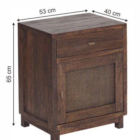 MESA DE LUZ MADERA MARRON AMAN