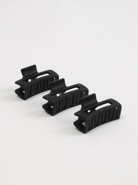 Pack x 3 pinzas Negro