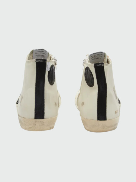 Golden Goose-Botines de cuero, Francy Classic Blanco