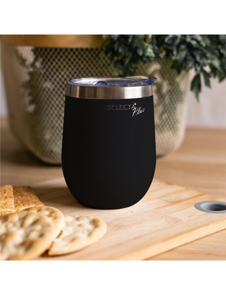 VASO/MATE TERMICO C/TAPA 350ML AC.INOX NEGRO VASO/MATE TERMICO C/TAPA 350ML AC.INOX NEGRO