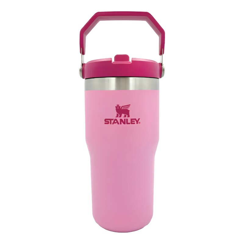 Vaso Térmico Stanley IceFlow Flip Straw 591ml Para Bebidas Frías En Movimiento Peony