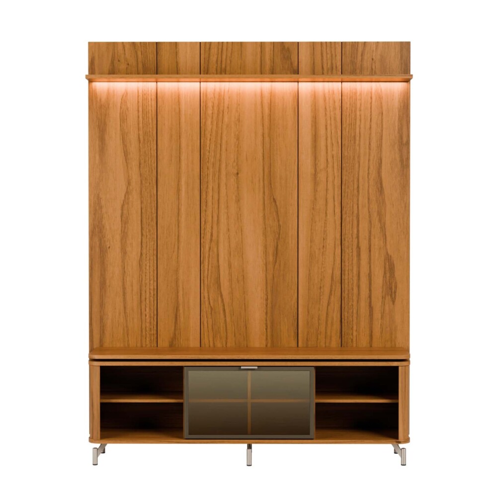 PANEL MODULAR MDF MARRON 1.8 GLASS ALMENDRA
