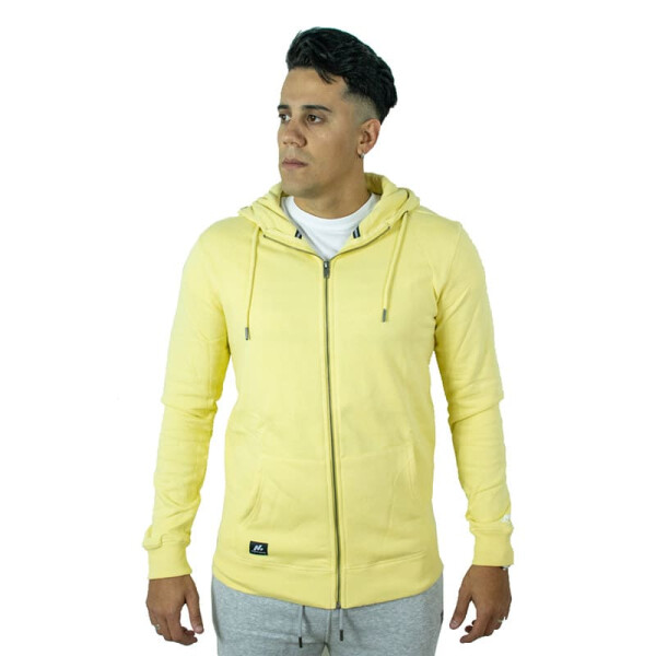 Campera N+ con Capucha Flows de Hombre - 18638 Amarillo