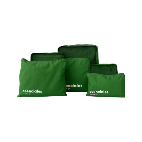 Set de 6 fundas para organizar equipaje Verde