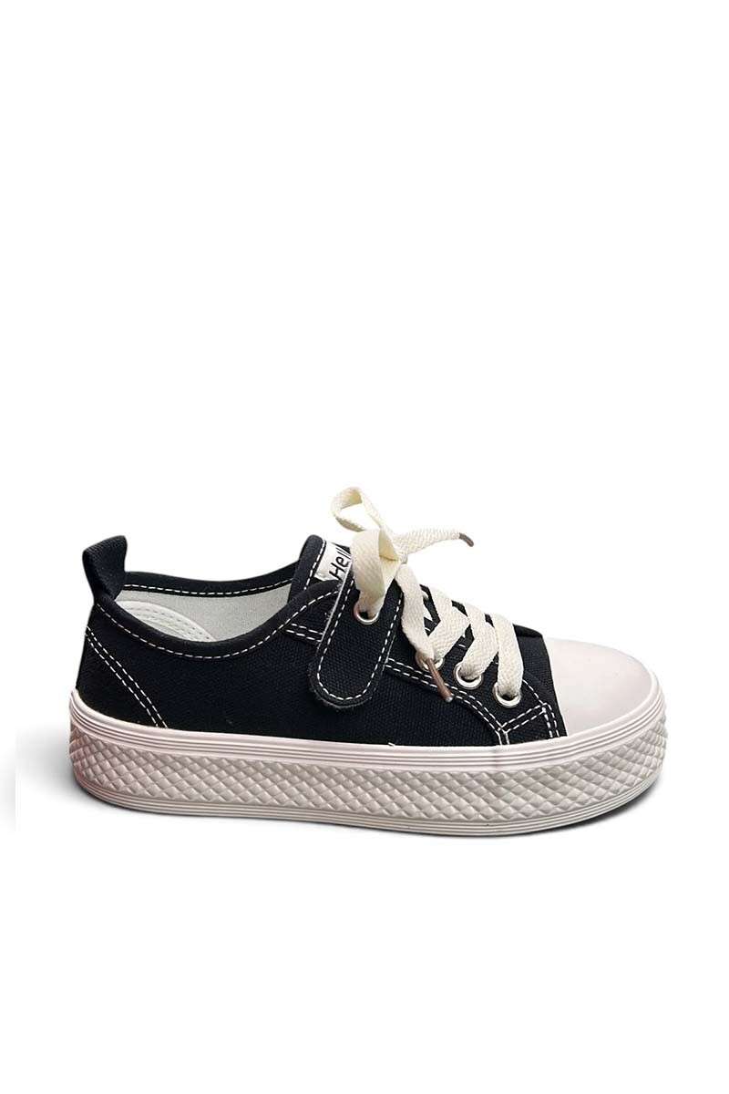 Championes para niños de LONA 8295-2525 Negro