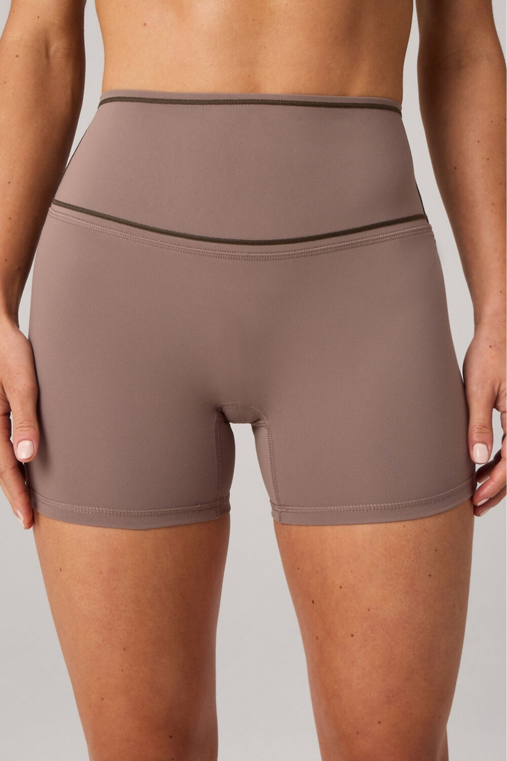 Short The No-Seam Pureluxe Tlc Short 4 Mujer Desert Shadows/Dark Sienna