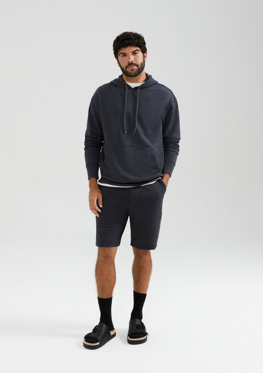 BERMUDA MASC - PRETO MESCLA 