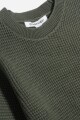 Sweater cuello redondo VERDE OLIVA