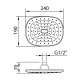 GRIFERIA ROSETA CROMADA ABS SISTEMA ECO CAUDAL LIMITADO CROMO