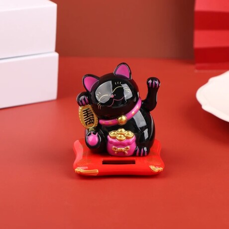 Gato De La Suerte Colores Pequeño Negro