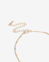 Cadena Corta con Dije Letras Collar Con Dije Inicial Letra "s" - Dorado