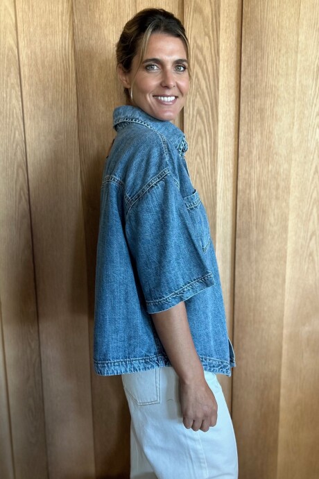 Sobrecamisa Sol Denim Azul Soft