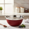 Bowl aleman acero inox 21 cm rojo PRISMA Bowl aleman acero inox 21 cm rojo PRISMA