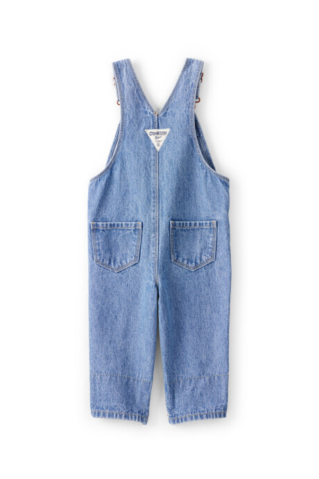 Enterito jean con parches florales. Talles 3-24M Enterito jean con parches florales. Talles 3-24M