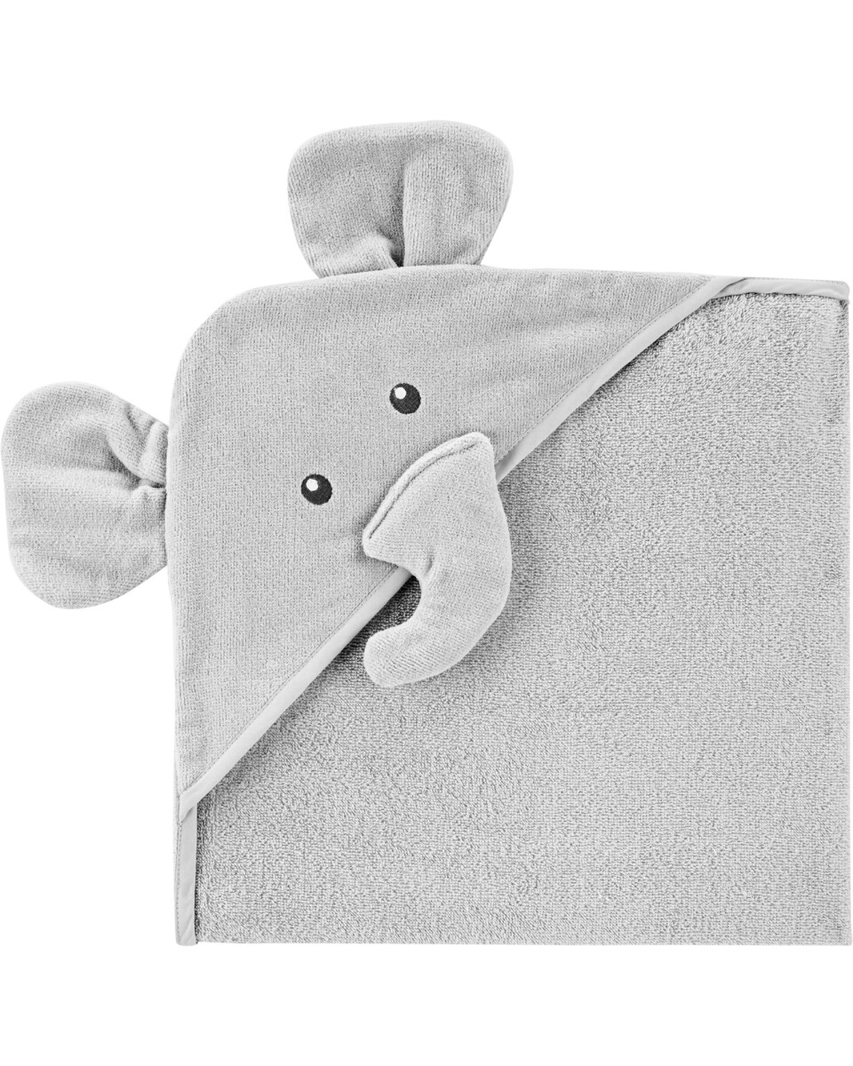Toalla de algodón con capucha diseño elefante 