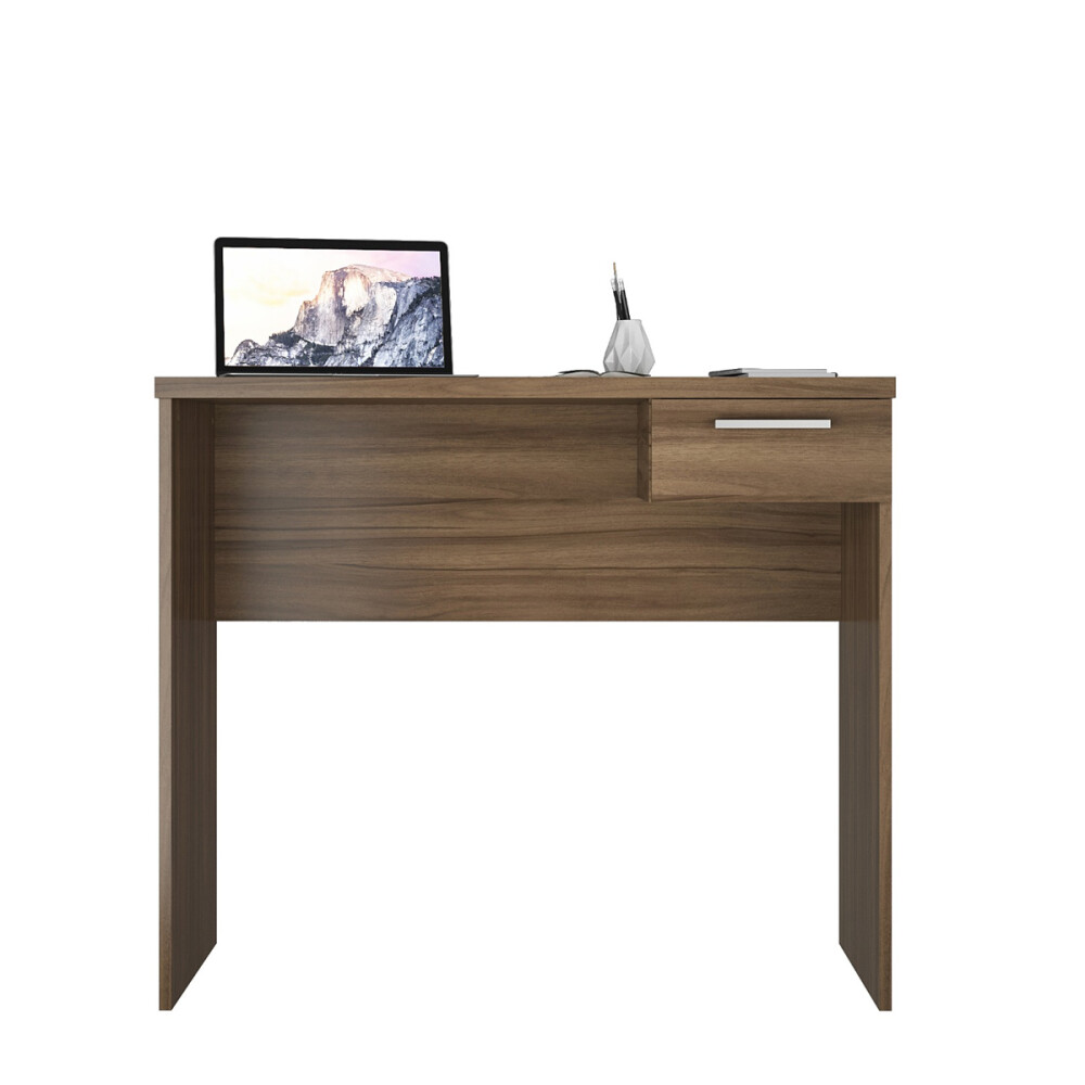 ESCRITORIO MESA PARA PC LAPTOP COMPUTADORA 1 CAJÓN MARRON
