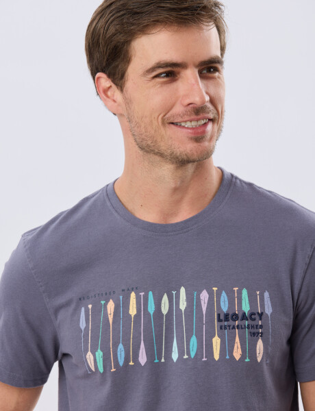 REMERA ESTAMPADA Azul
