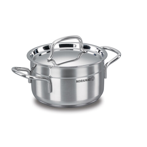 OLLA ACERO 5.5LTS INOX C/TAPA ALFA KORKMAZ. 24X12CM OLLA ACERO 5.5LTS INOX C/TAPA ALFA KORKMAZ. 24X12CM