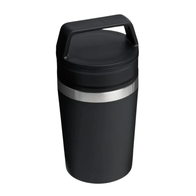 Vaso Térmico Stanley To Go 236ml Para Café Y Bebidas Calientes En Movimiento Negro Mate