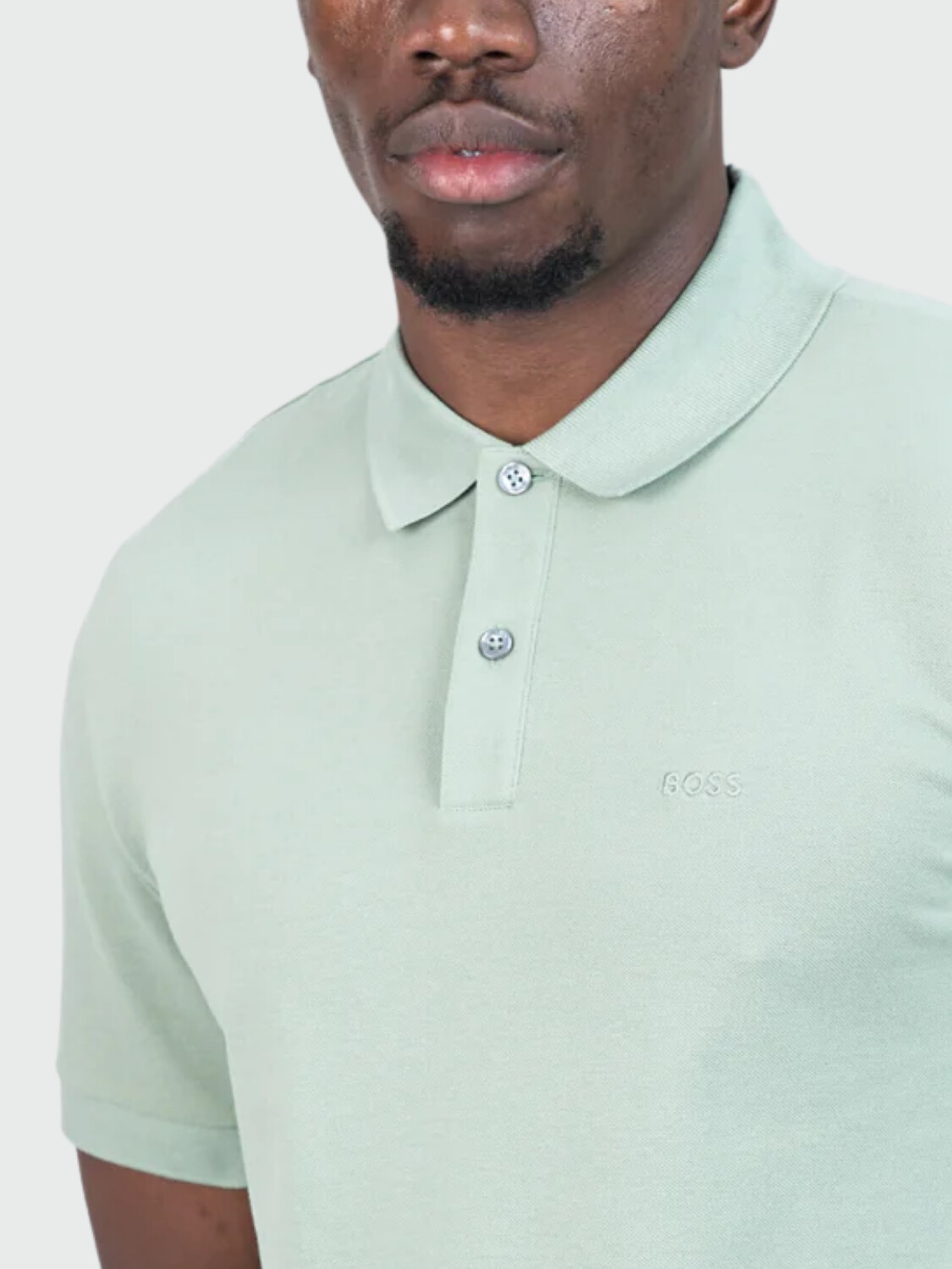 BOSS - Polo Jersery Pallas Verde claro
