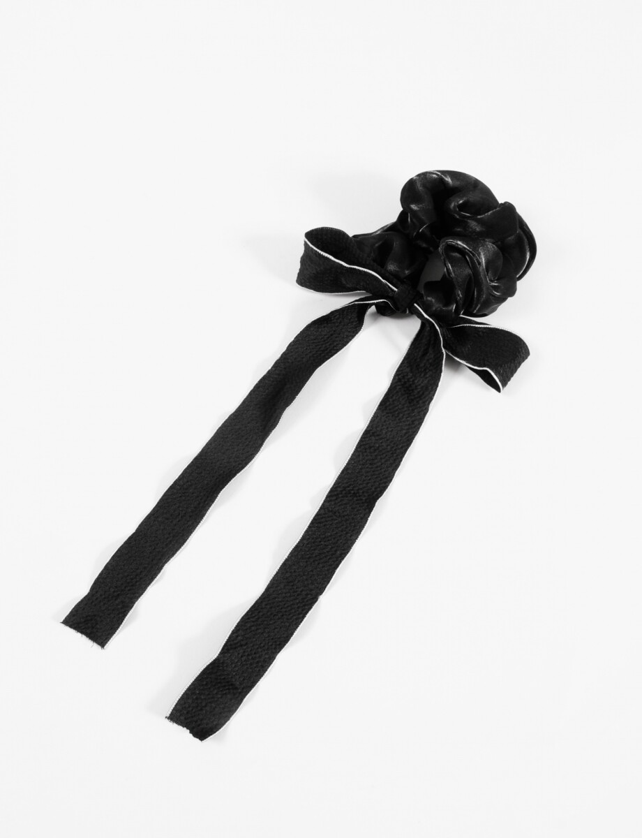 Gomita scrunchie cinta - negro 