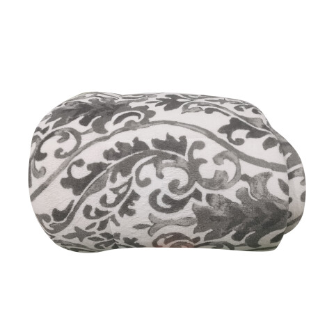 Acolchado Queen Size Terciopelo con Corderito Richmond 220 x 240 cm GRIS