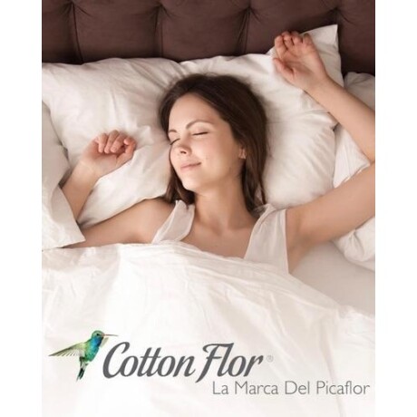 Acolchado Cotton Flor 2 plazas Queen 250x270cm Verde