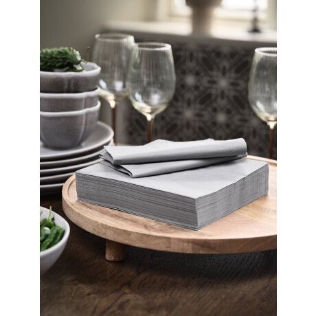 Servilletas papel MOLTE gris 40x40 50uds Gris