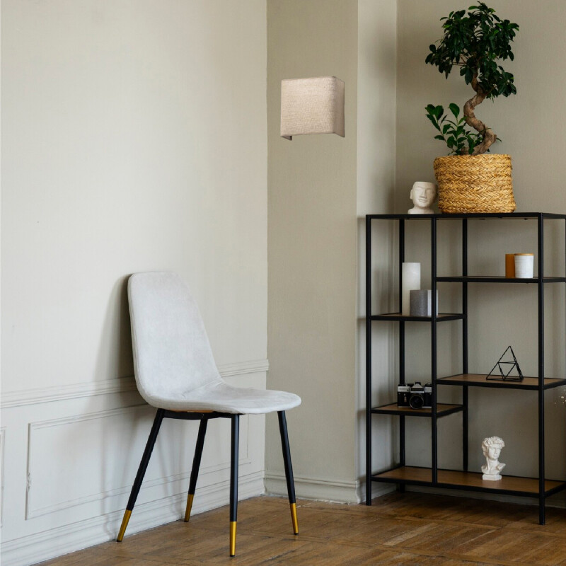 LUMINARIA DE PARED RECTANGULAR BIG SOLO Luminaria de Pared Soto Small Rectangular Yute