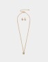 Bijouterie Set Strass Bijou Set Con Strass - Dorado