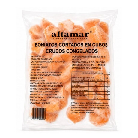 BONIATO CRUDO CUBO 1KG BONIATO CRUDO CUBO 1KG