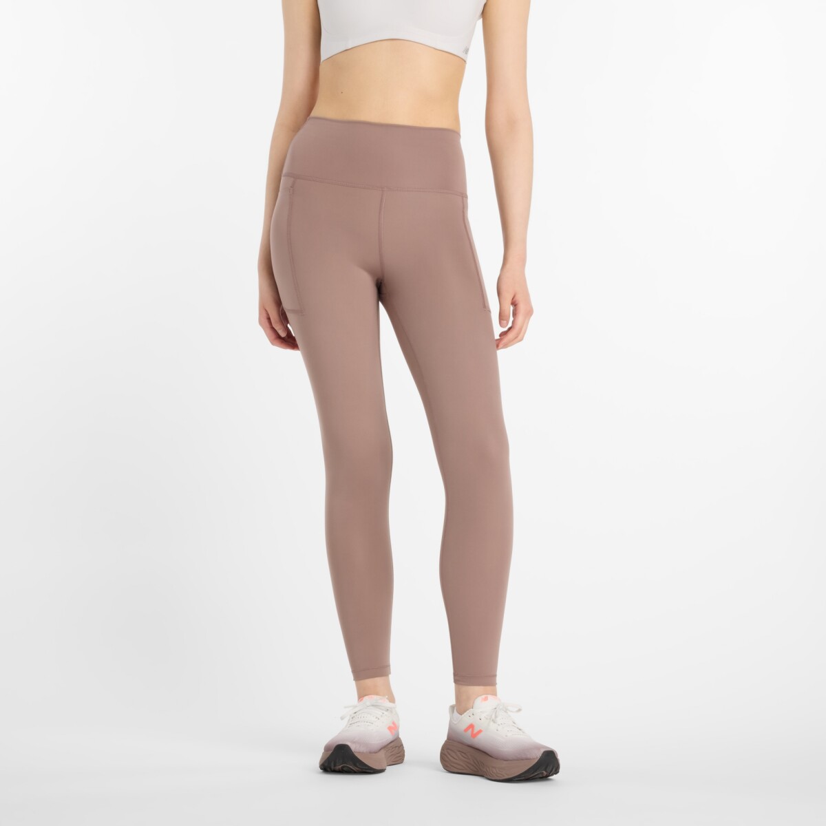 Calza New Balance de Dama -High Rise Legging 25"- WP51124EAS - BROWN 