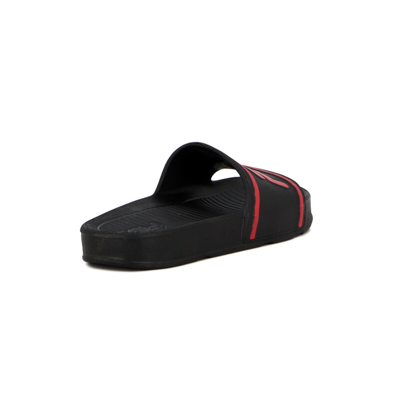 Chancletas Hombre Fila Sleek Negro-rojo
