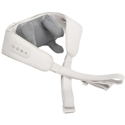 Masajeador Cervical Cuello Espalda Hombros 3 Modos 2 Niveles Color Blanco