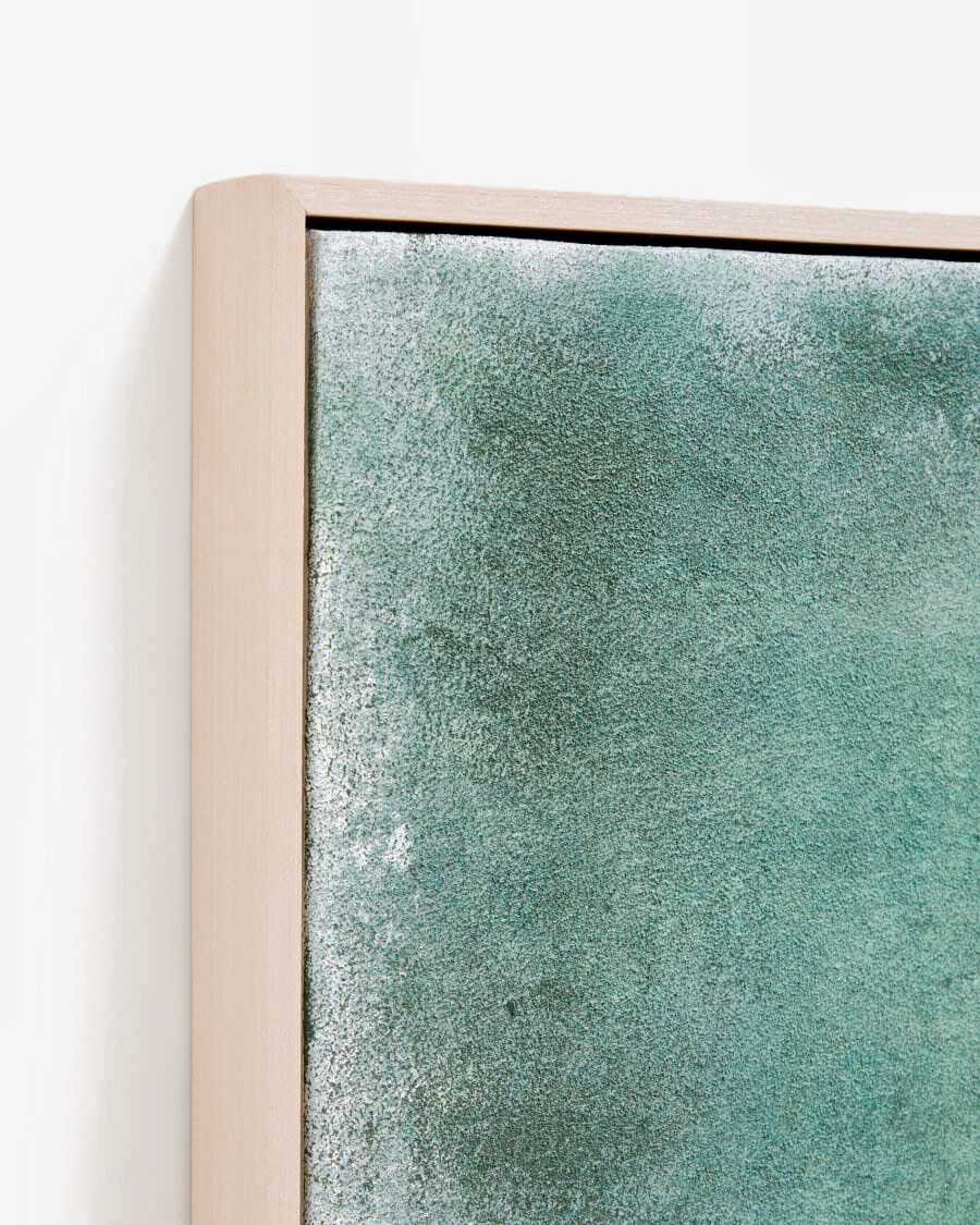 Cuadro abstracto Selnar verde 60 x 90 cm