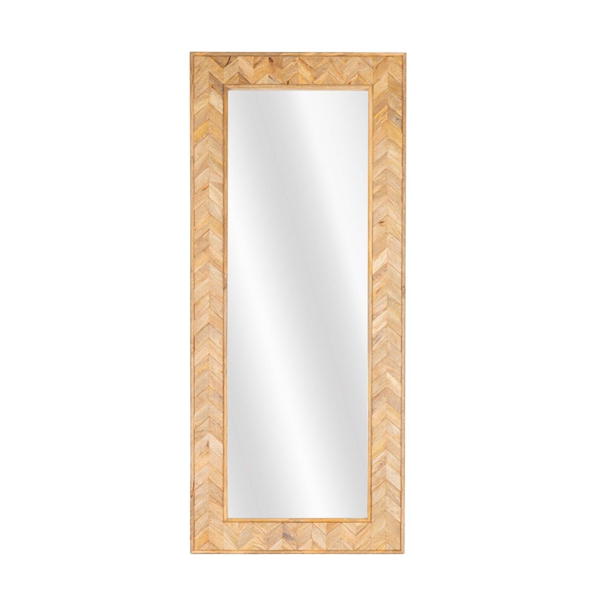 ESPEJO DE PARED - MADERA-DE-MANGO MARRON RECTANGULAR AKIRA 